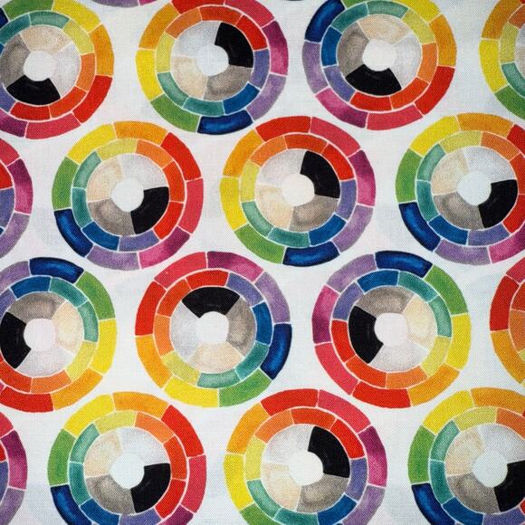Wheel of Color - Mess Maker by The Paper Curator - Michael Miller Fabrics - 1 YD - Picture 1 of 9